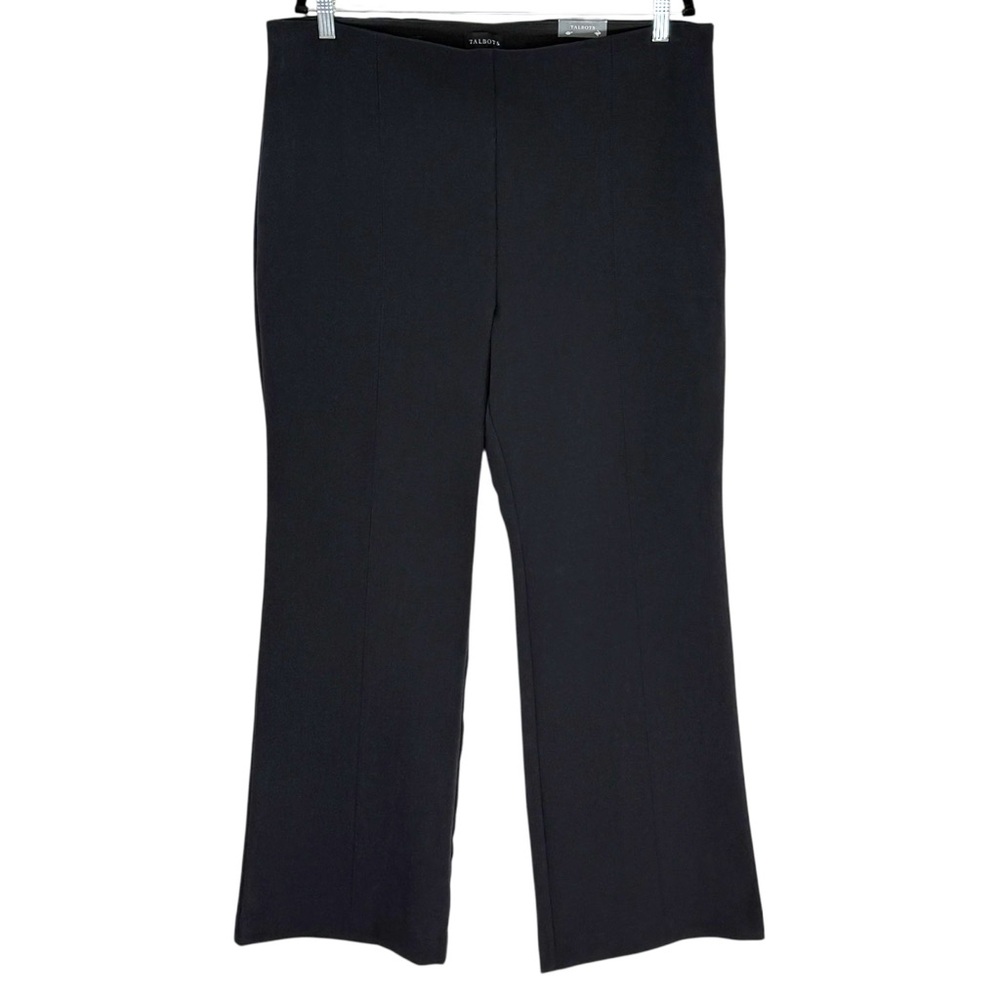 Talbots Black Flare Leg Portland Trouser Pants Size 18 NEW